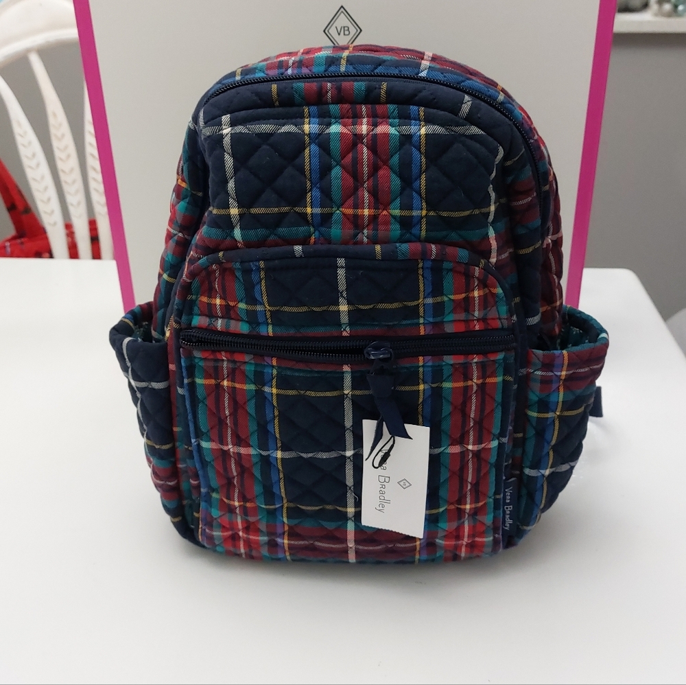 Vera Bradley Small Backpack Tartan Plaid NWT